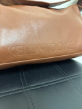 Kelly Tooke Retail $365 Cognac Leather Shelly Shoulder Bag, 13.5"x9.5"