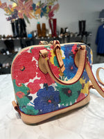 Dooney & Bourke Watercolor Bitsy Small Crossbody Bag, 7.5"x8.5"