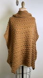 Poncho Brown Sweater, One Size