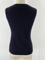Michael Tyler 2pc Black Stripe Jacket + Top, S