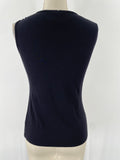 Michael Tyler 2pc Black Stripe Jacket + Top, S