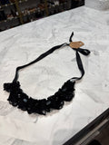 Black Lace Ribbon Necklace