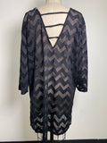 Swimsuits for All Black Swim Coverup, 18/20