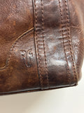 Frye Brown Leather Shoulder Bag, 18"x11" (retail $350)