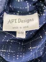 APT Designs Blue Reversible Cardigan, S/M