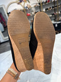 Toms Black Wedge Shoes, 8.5