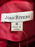 Joan Rivers Red Velveteen Jacket, M