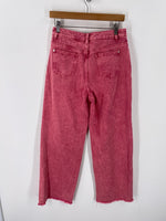 Cider Pink Wide Leg Jeans, M