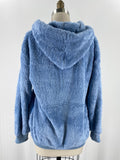Blue Hoodie Pullover, M