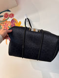 Taylor Gray Black Neoprene Tote Bag, 15"x11"