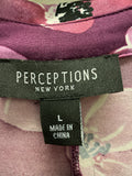 Perceptions Purple Dress, L