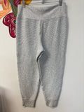 Athleta Gray Waffle Knit 28" Inseam Joggers, M