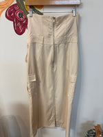 New Nasty Gal Ivory Cargo Strapless Dress, 8