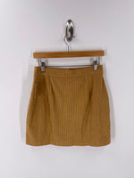 New Wildflowers Boutique Tan Corduroy Snap Front Skirt, M