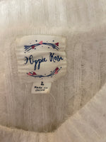 Hippie Rose White Sweater, L