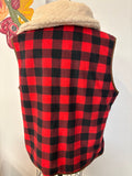 Reversible Plaid Vest, XXL