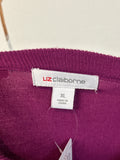 Liz Claiborne Purple Sweater, XL