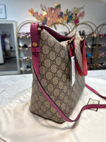 Gucci GG Supreme Monogram Linea A Foldover Tote (like new condition!)