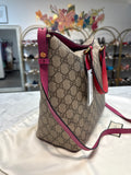 Gucci GG Supreme Monogram Linea A Foldover Tote (like new condition!)