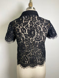 Lulus Black Lace Top, S