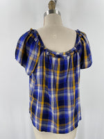Vince Camuto Plaid Top, S