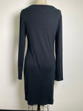 New Universal Thread Black Rib Knit Dress, XL