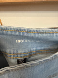 INC Pull On Straight 27" Inseam Jeans, 12