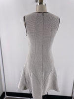 New Rebecca Taylor Black/Chalk Do Jacquard Dress, 8