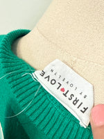 First Love Green Sweater, 1X
