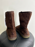 New Sheep Dawgs Brown 9" Microfiber Boots, 7