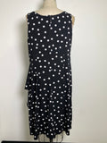 Lane Bryant Black Polka Dot Dress, 14/16W