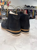 Kelly & Katie Black Leather Arlo Shoes, 7.5