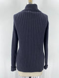 St. John's Bay Black Zip Front Pocket Cardigan, L