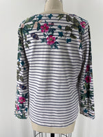 Joules Navy/White Stripe Top, 10