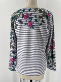 Joules Navy/White Stripe Top, 10