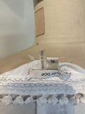 Tyler Boe White Eyelet Top, XL