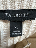 New Talbots Tan Sweater, XL
