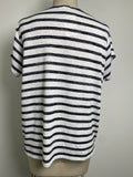 Rag & Bone Black Stripe Top, M