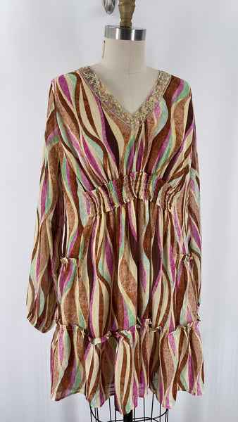 Easel Print Dress, M