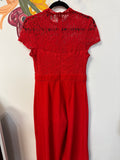 Strut & Bolt Red 30" Inseam Jumpsuit, M