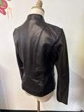 Michael Kors Black Genuine Leather Jacket, S