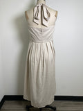 Donna Karan Linen Halter Dress, 8