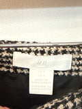 H&M Black Houndstooth Skirt, 4