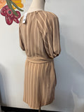 Worthington Brown Stripe Dress, XS