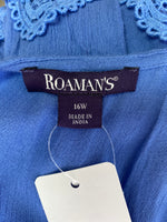 Roamans Blue Top, 16W