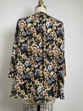 Tahari Black Print Top, 1X