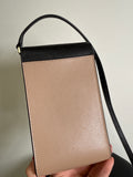 Kate Spade Black/Hazelnut Flap Phone Crossbody, 7"x4"