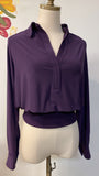 White House Black Market Purple Top, XS