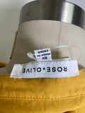 Rose + Olive Yellow Top, 2X