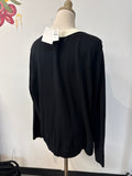 New Talbots Black Sequin Sweater, 2X